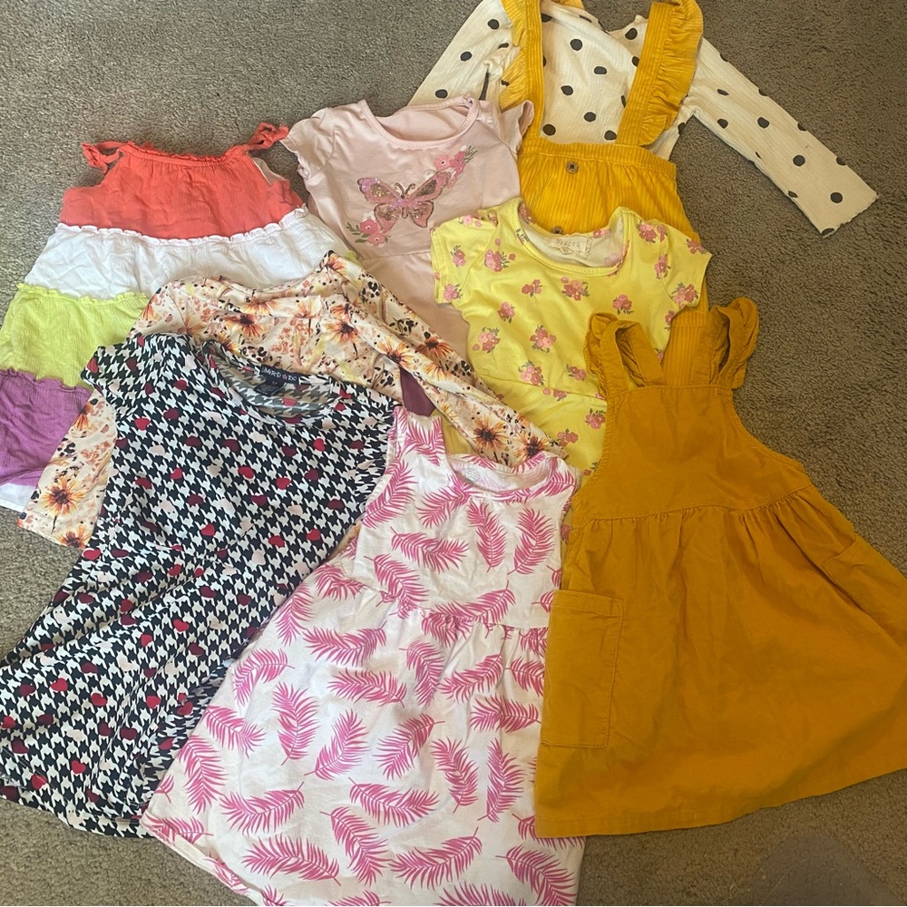 8 different toddler dresses